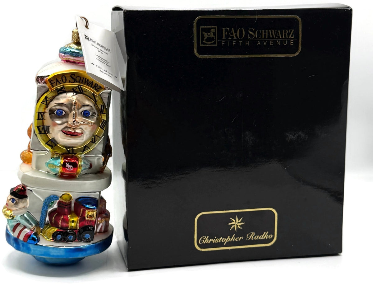 Christopher Radko Fao Schwarz Clock Tower Christmas Ornament 4052/5000 98-FAO-0121