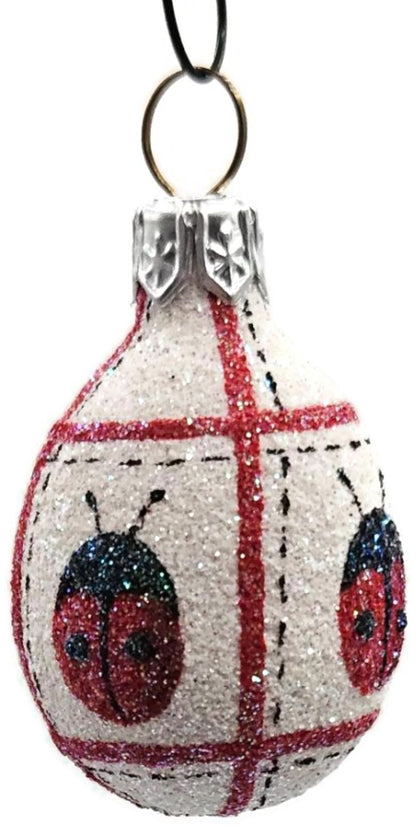 Patricia Breen Miniature Egg Ladybug Ladybug Easter Christmas Tree Ornament 25314