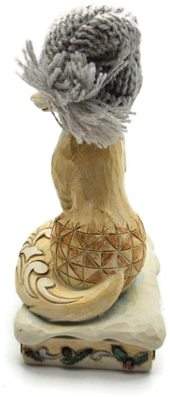 Jim Shore White Woodland Foxy Festive Spirit Fox Knit Hat Christmas Figurine6