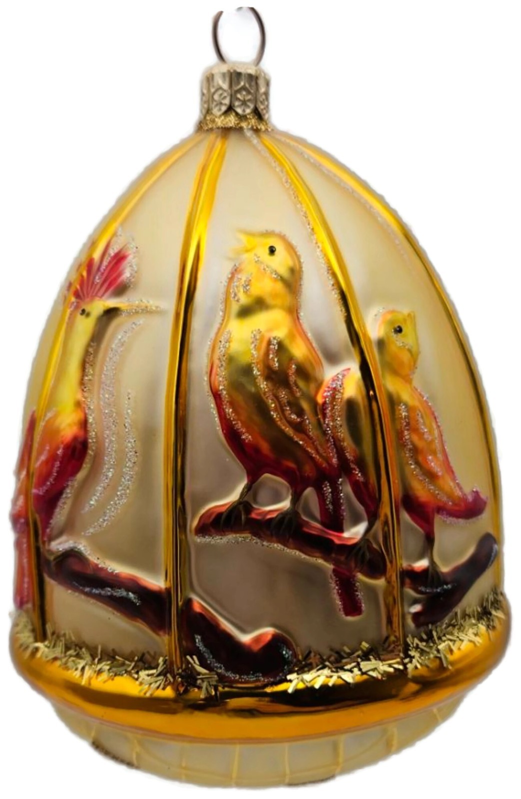 Patricia Breen Four Calling Birds Gold 12 Days of Christmas Series Ornament 20150