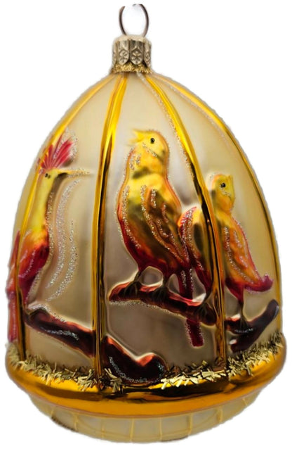Patricia Breen Four Calling Birds Gold 12 Days of Christmas Series Ornament 20150