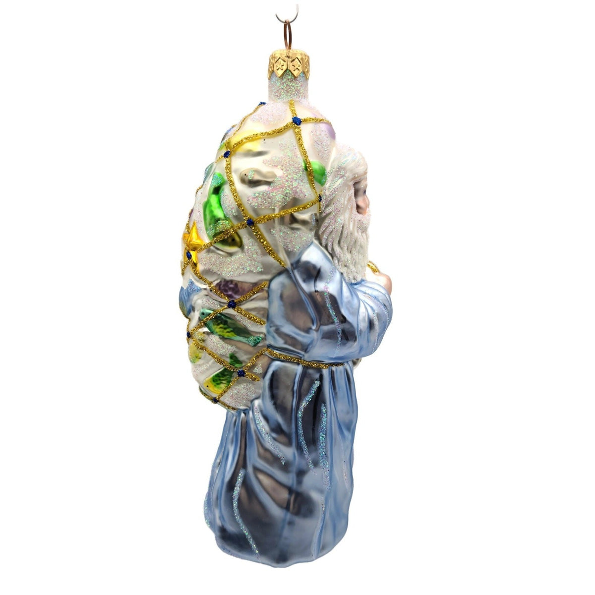 Patricia Breen Saint Peter Fisher of Men Blue Santa Christmas Ornament 97392