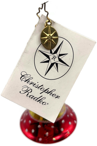 Christopher Radko Kringle Twinkle Bell Reflector Glass Ornament 10114089