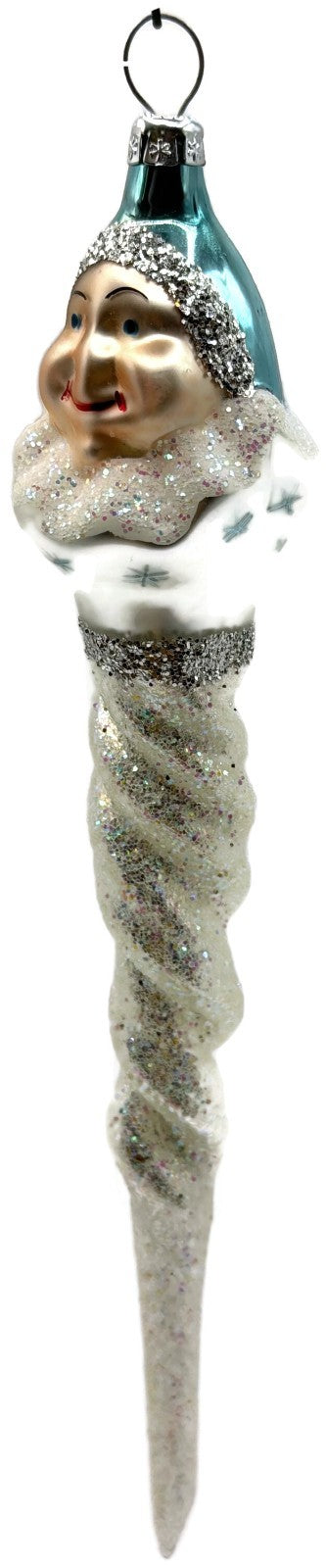 Christopher Radko Jack Frost Twisted Icicle Glass Christmas Ornament 93 333 01