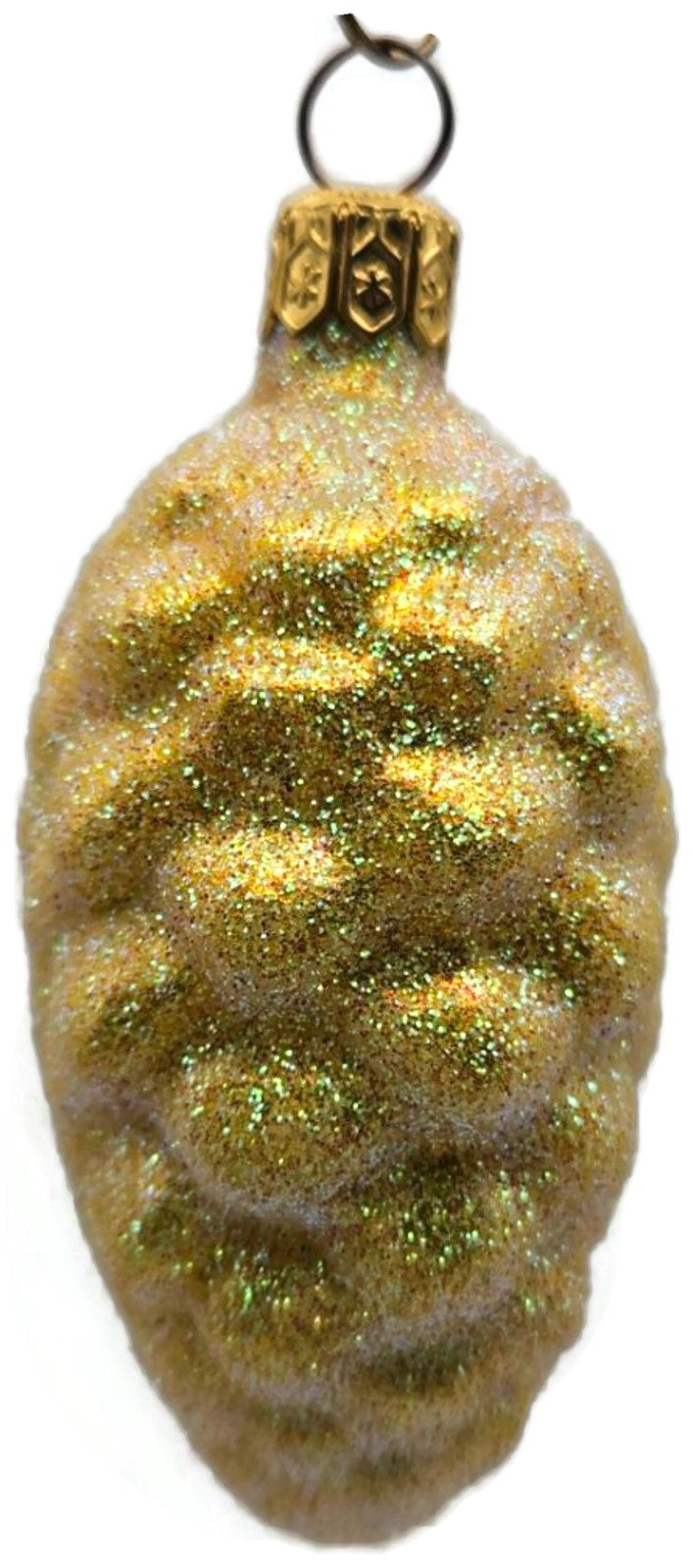 Patricia Breen Walk in the Woods Spruce Cone Yellow Christmas Ornament 96510
