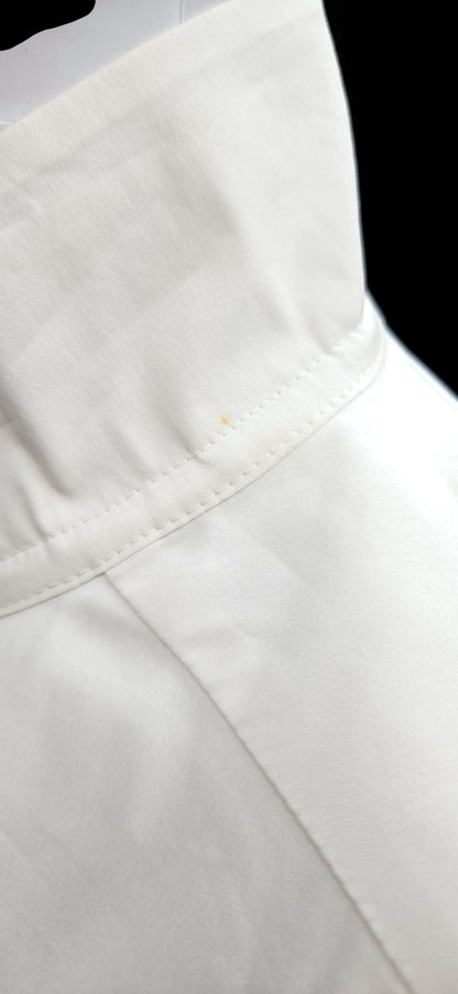 Escada Natassa Off White Swarovski Button Up Blouse French Cuff Size 36 NWT9