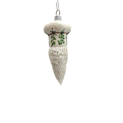 Patricia Breen Bon Appetite Herbs Santa Chef Head Leaves Christmas Ornament 22145