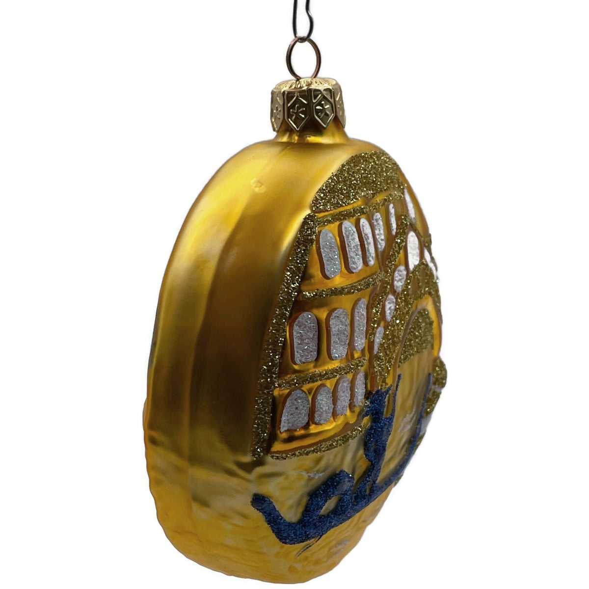 Patricia Breen Venice At Dusk Italy Gold Medallion Christmas Ornament 9700SLAM6
