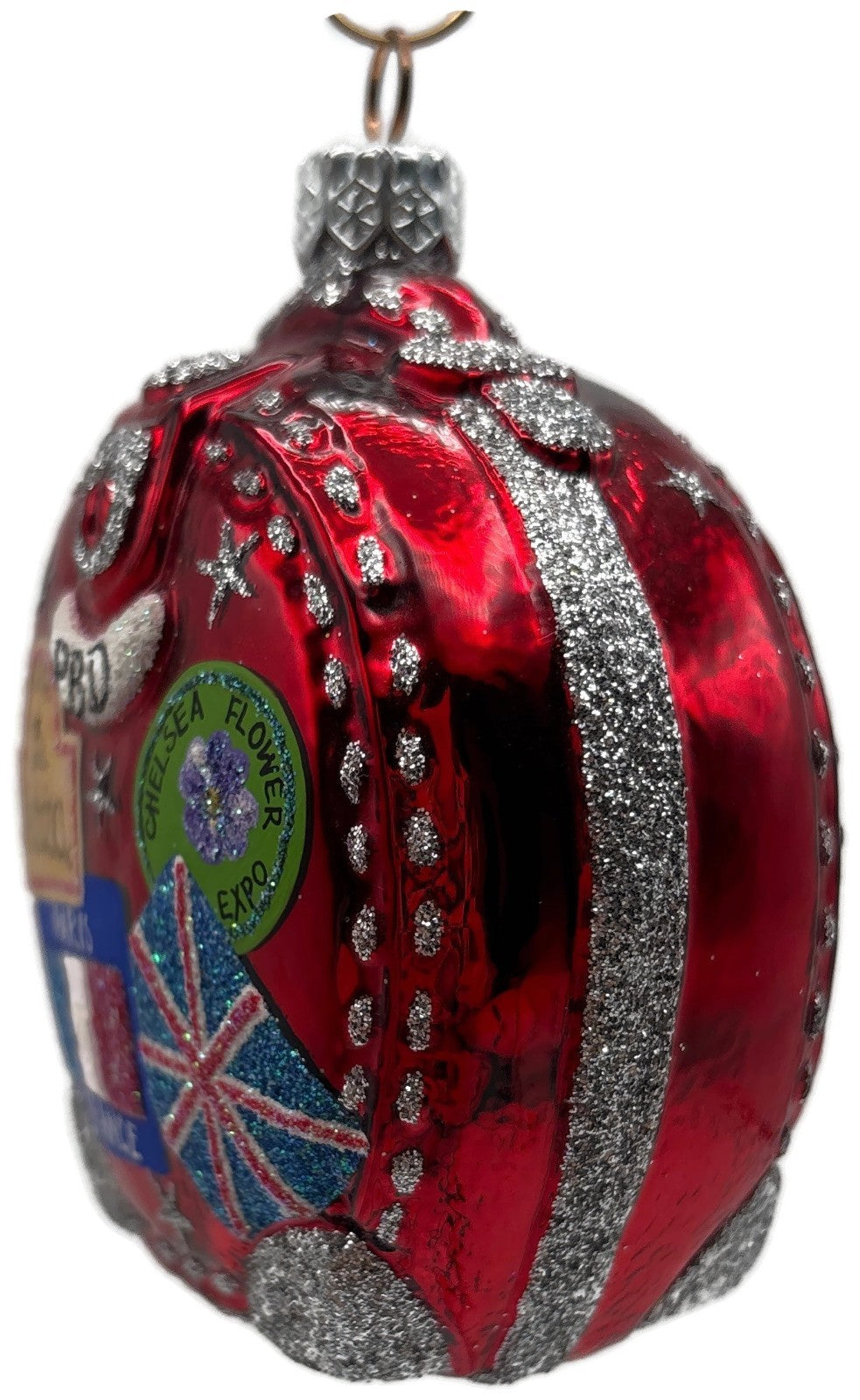 Patricia Breen Journey With Me Red Highlands Stars Christmas Tree Ornament 21138
