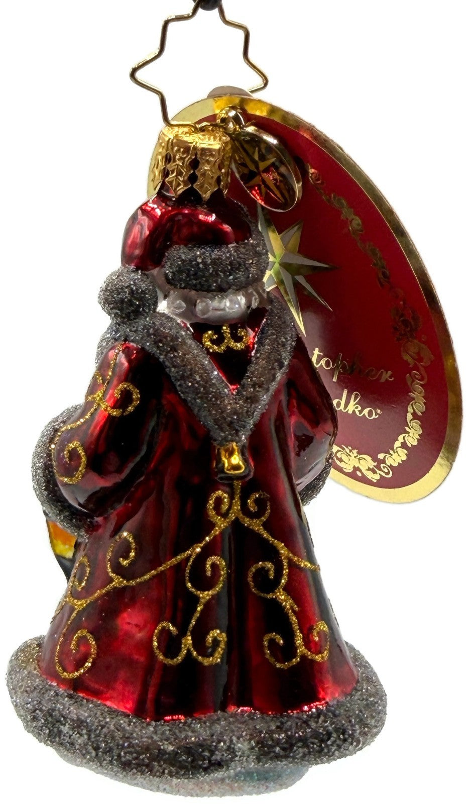 Christopher Radko Traveling Father Christmas Gem Santa Claus Ornament 102024113