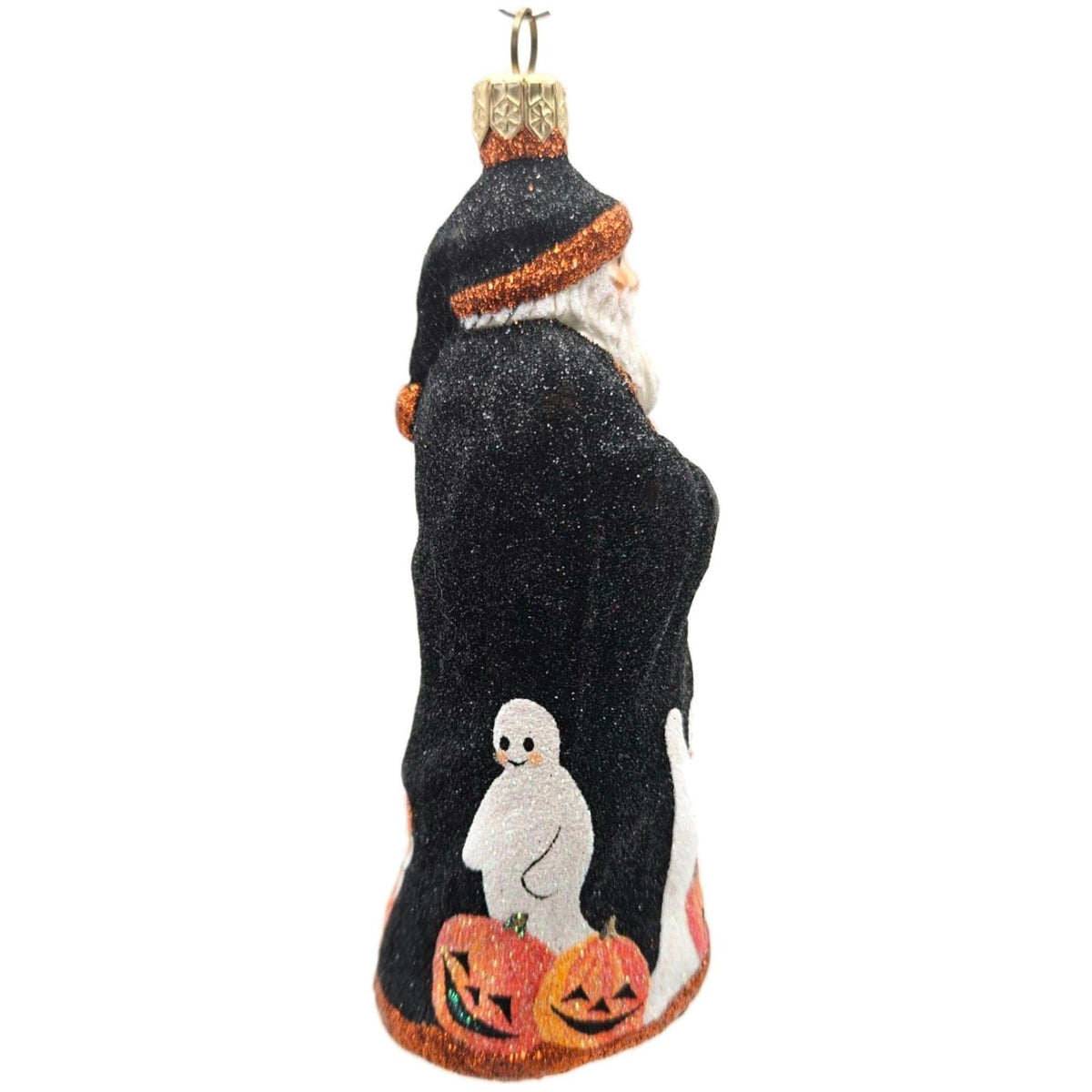 Patricia Breen Redoute Santa Halloween Black Pumpkins Christmas Ornament 21254