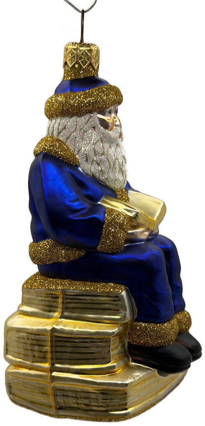 Patricia Breen Santa Reads Romeo Juliet Shakespeare Christmas Tree Ornament 993110