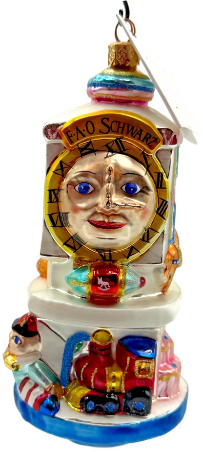 Christopher Radko Fao Schwarz Clock Tower Christmas Ornament 4052/5000 98-FAO-010