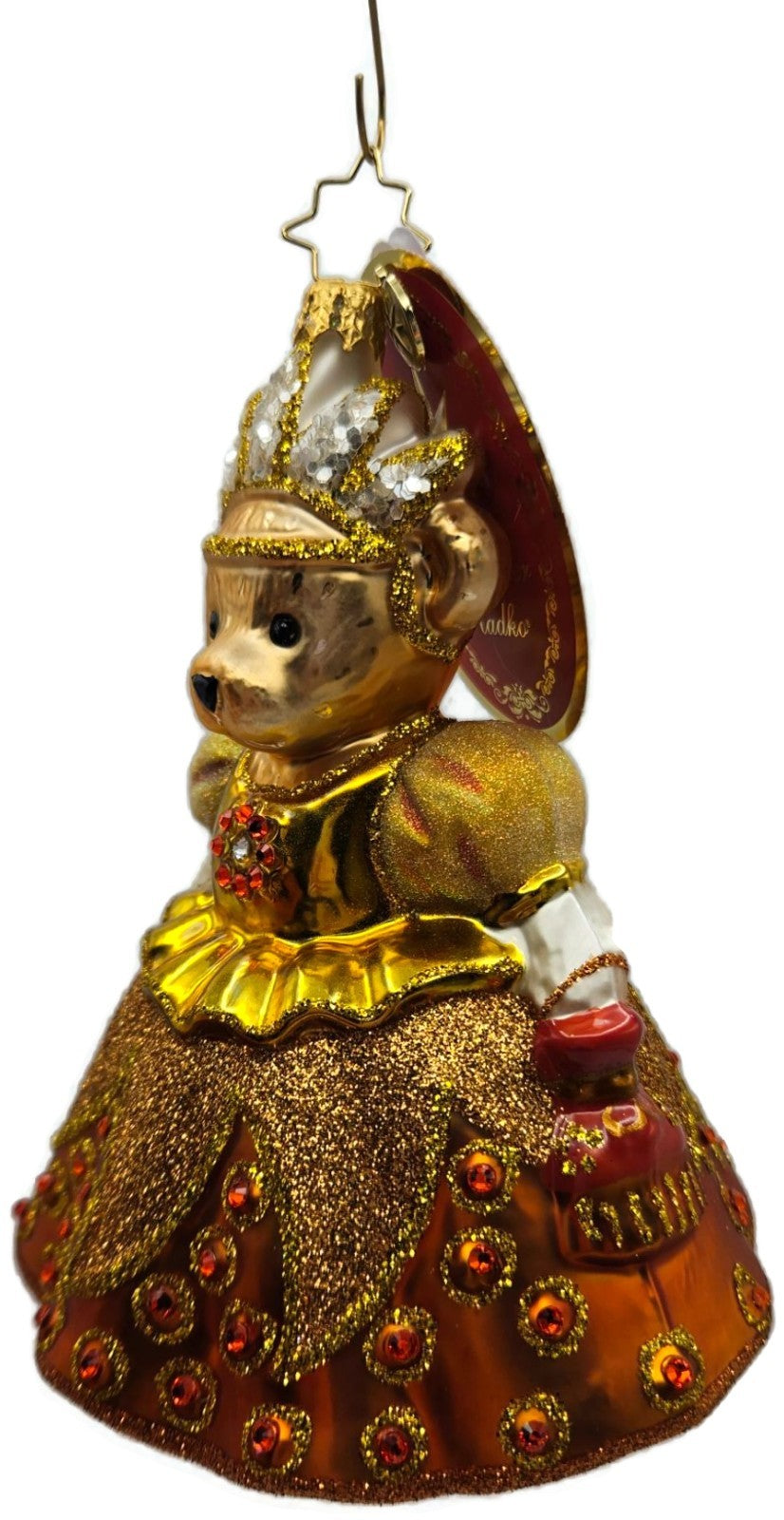 Christopher Radko Muffy Millennium Memory Bear Glass Christmas Ornament 10225443