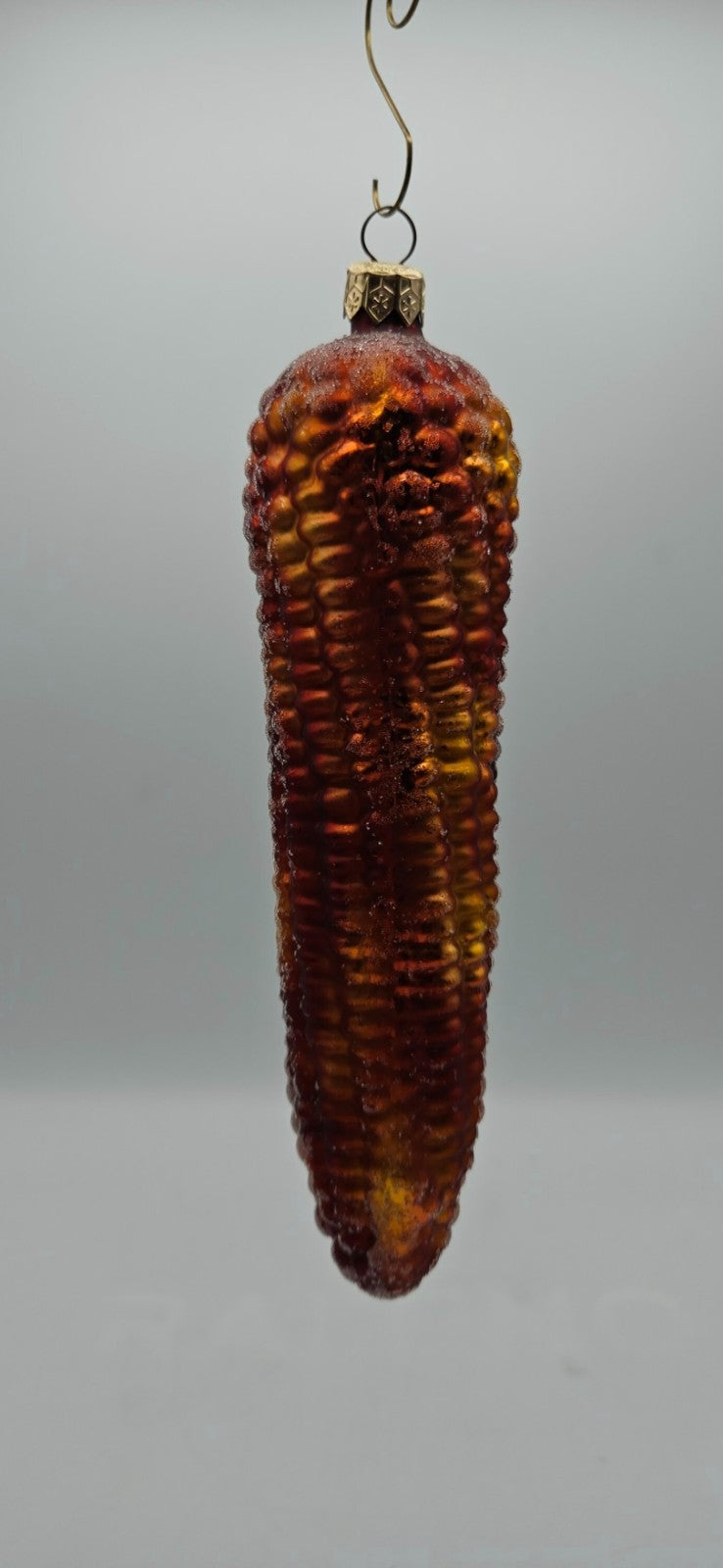 Christopher Radko Native Blend Orange Brown Corn Christmas Ornament 98-060-010