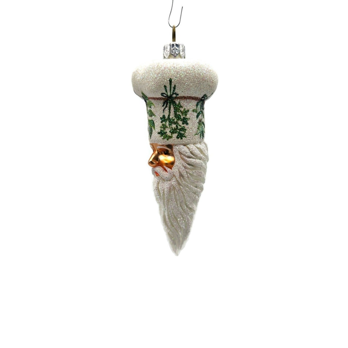 Patricia Breen Bon Appetite Herbs Santa Chef Head Leaves Christmas Ornament 22144