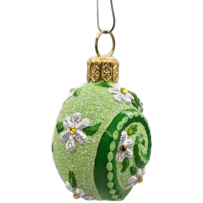 Patricia Breen Springtime Chameleon Daisy Green Jeweled Christmas Ornament 29299