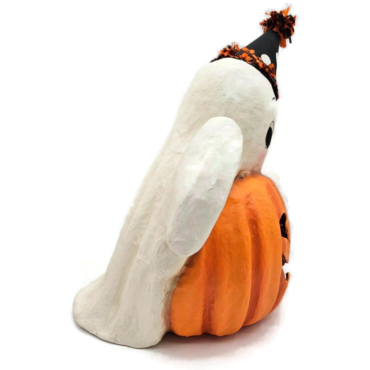 Bethany Lowe Ghost Boo Jack o lantern Halloween Paper Mache Table Top Decor2