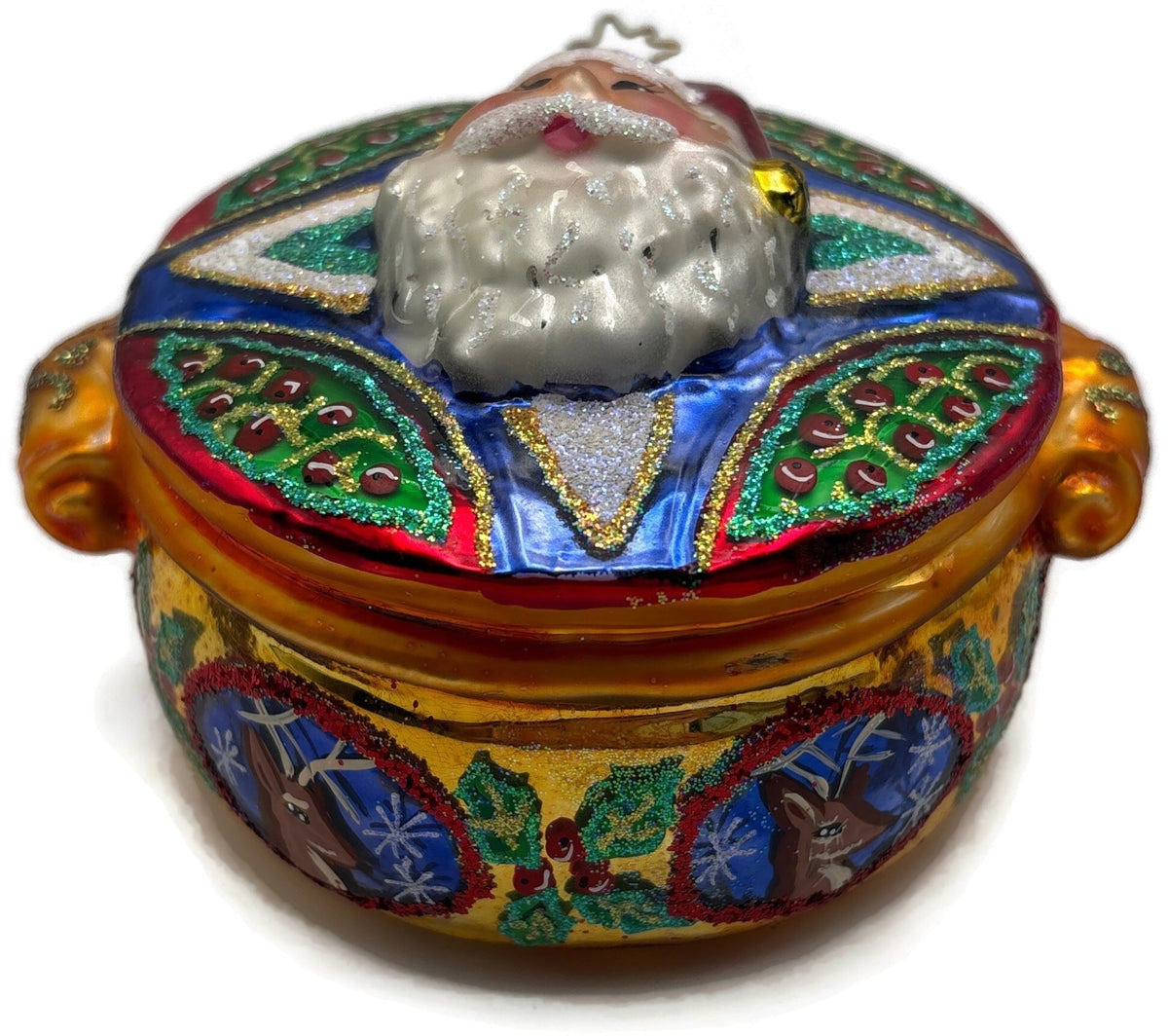 Christopher Radko 2002 Jewel Box Nicholas Santa Glass Ornament 101015311