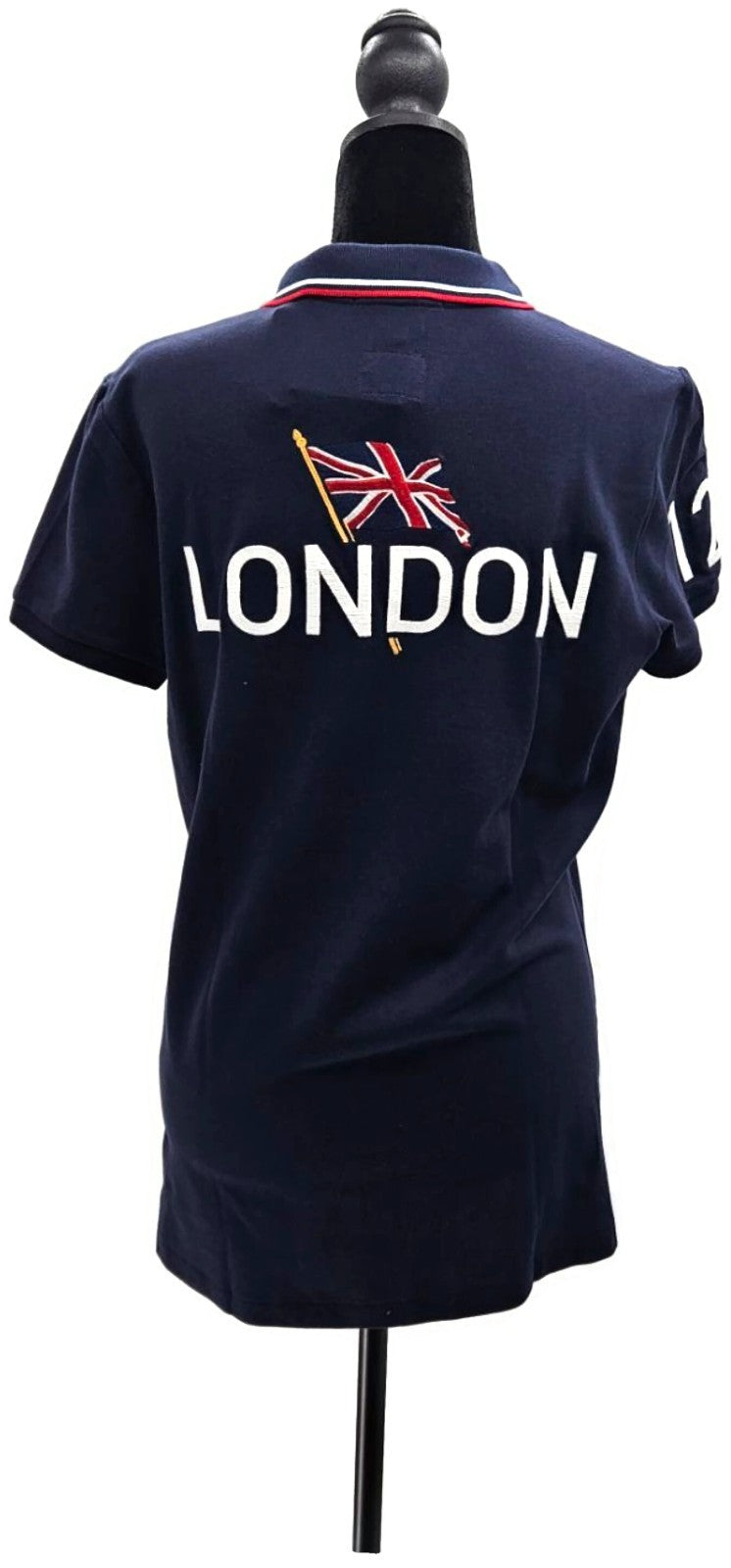 Ralph Lauren US Olympic 2012 Polo Shirt Official Outfitter Blue Womens Large NWT4