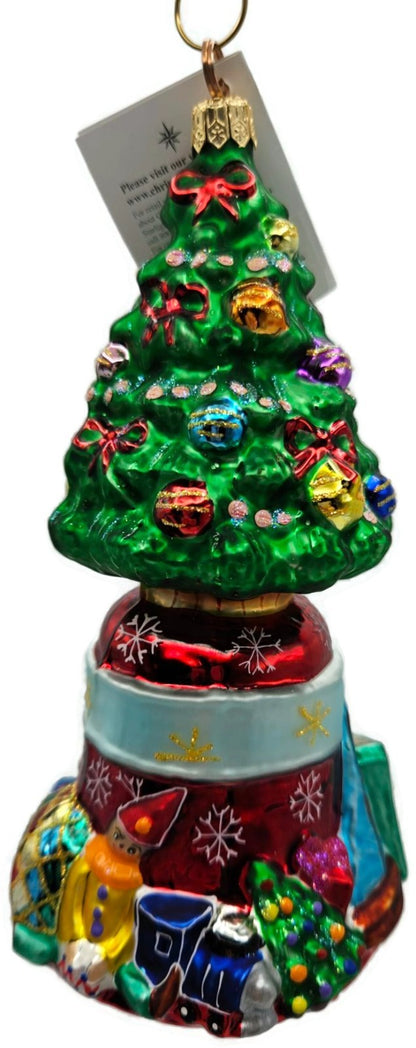 Christopher Radko O'Tannenbell Snowflakes Glass Christmas Tree Ornament 00 019 00