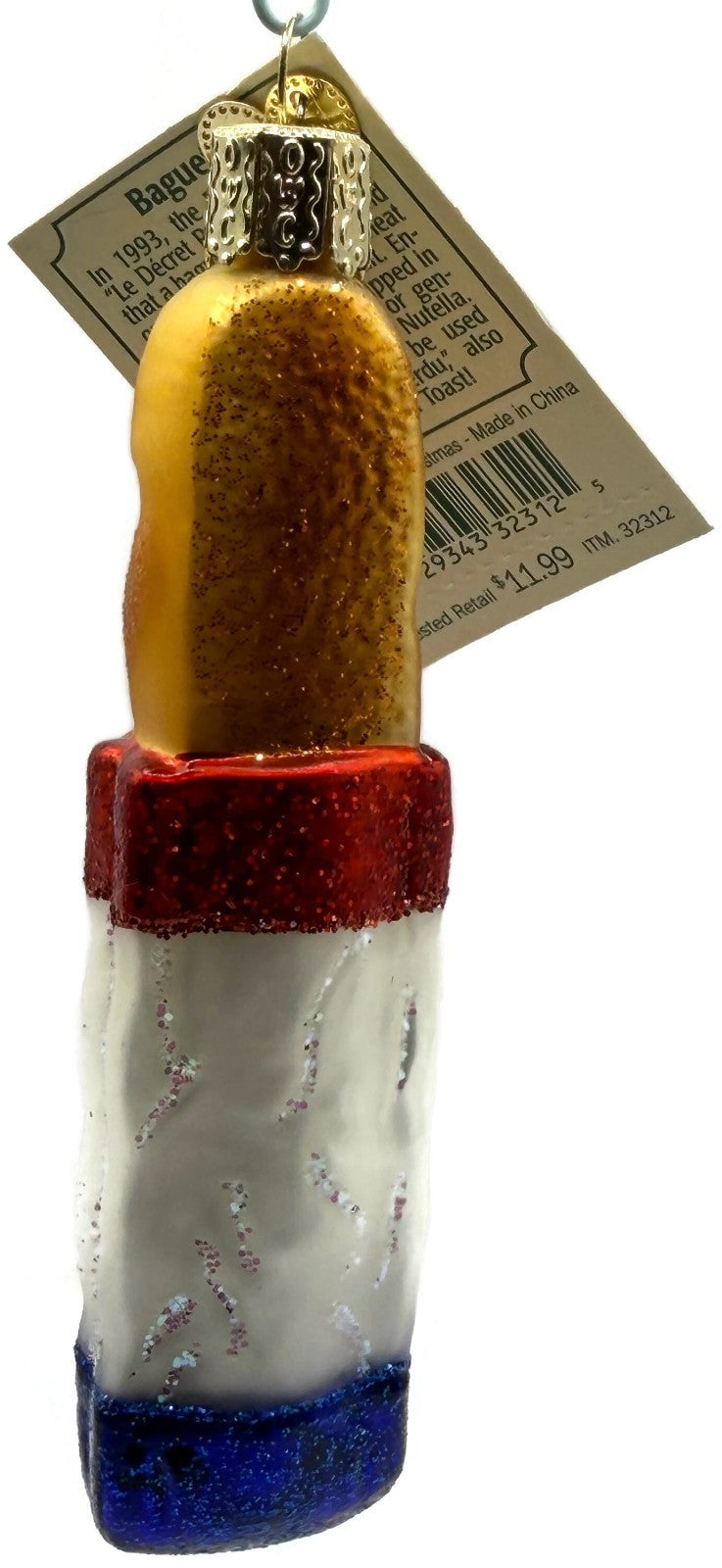 Old World Christmas Baguette French Bread Glass Christmas Ornament 32312 OWC8