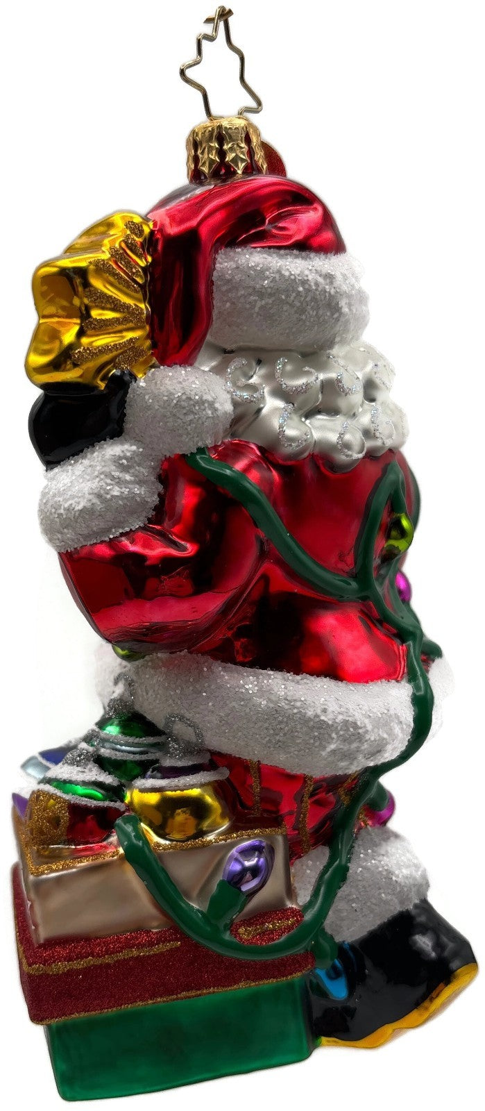 Christopher Radko 2014 Shiny Brite Santa Glass Christmas Ornament 10175775
