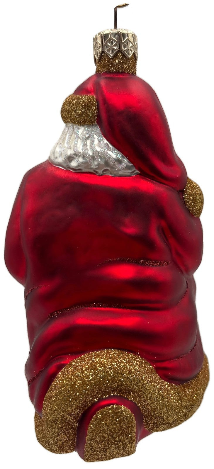 Patricia Breen Santa and Sarenka Fawn Deer Red Gold Christmas Tree Ornament 98385