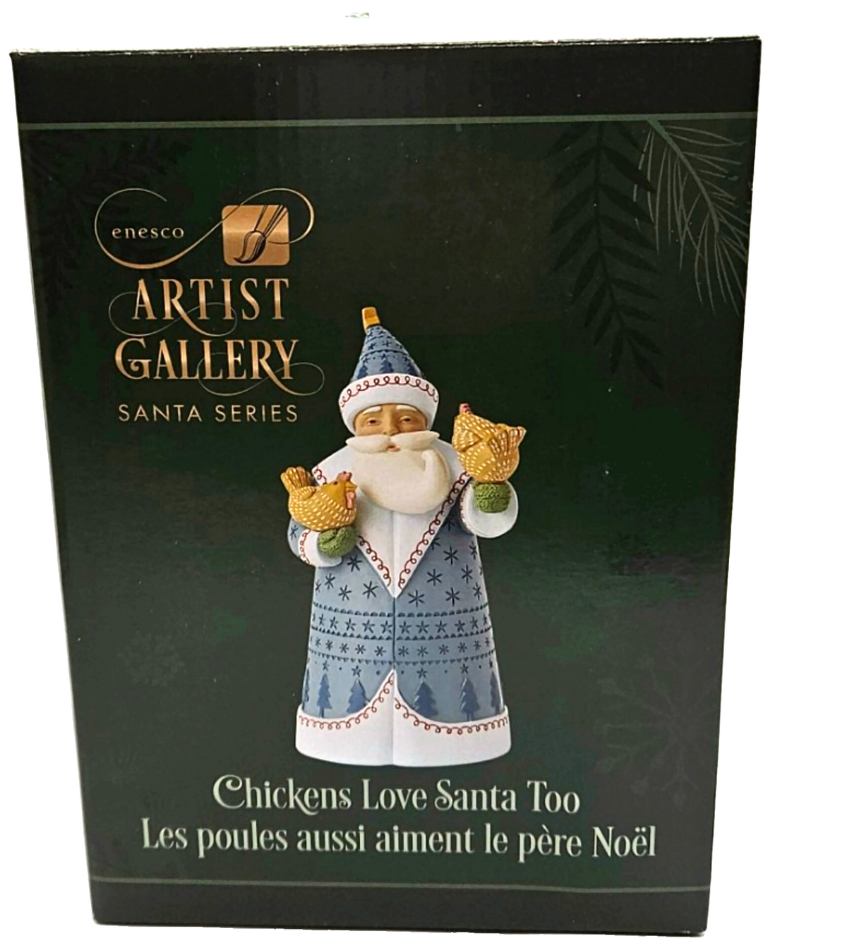 Enesco Artist Gallery Chickens Love Santa Too Beth Logan Christmas Decor 60169879