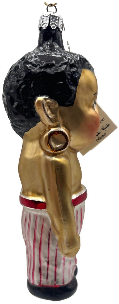 Christopher Radko 1991 Jemima's Child Striped Pants Glass Ornament 91 111 07
