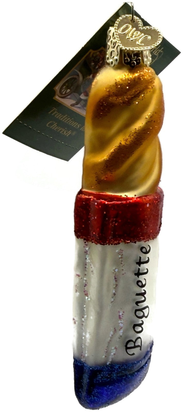 Old World Christmas Baguette French Bread Glass Christmas Ornament 32312 OWC1