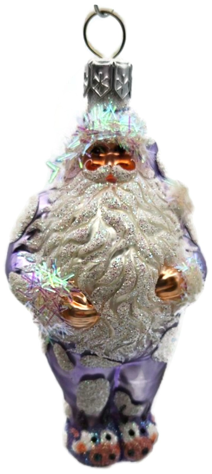 Patricia Breen Good Night Henry Cow Purple Santa Christmas Ornament 2615GIFT0