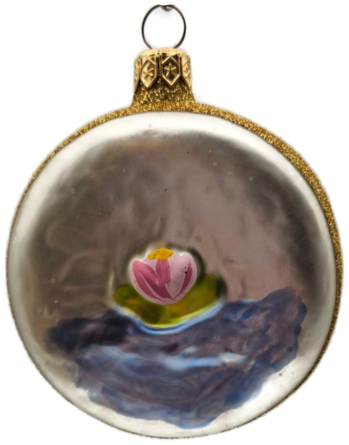 Patricia Breen Japanese Bridge Medallion Water Lily Christmas Tree Ornament 95966