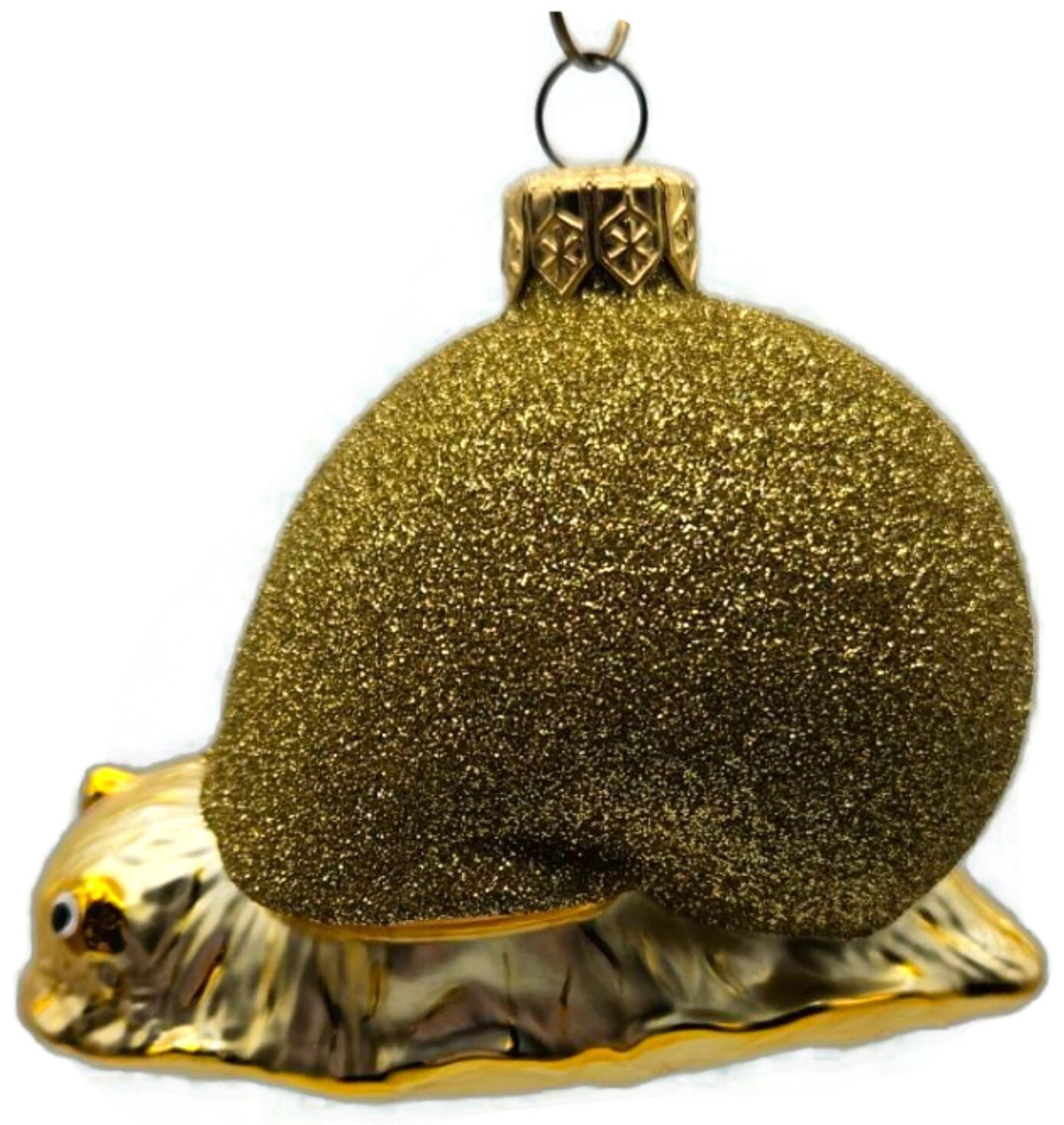 Patricia Breen Escargot Gold Glitter Snail Nautical Christmas Ornament 97125