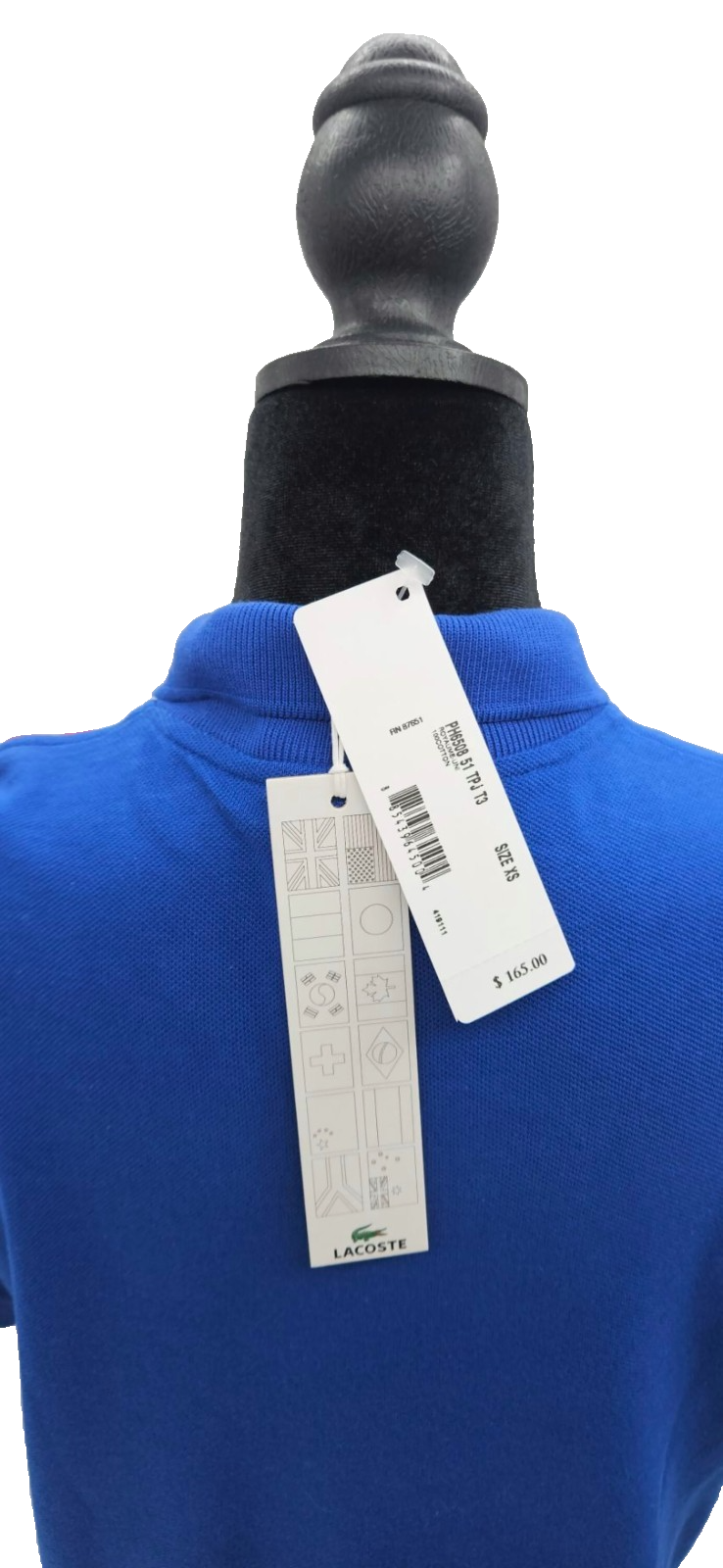 Lacoste 2012 Flag Collection Great Britain Union Jack Men's Polo Shirt XS NWT11