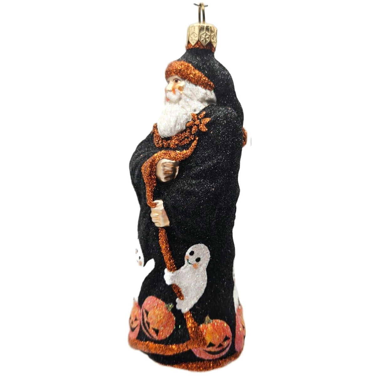 Patricia Breen Redoute Santa Halloween Black Pumpkins Christmas Ornament 21259