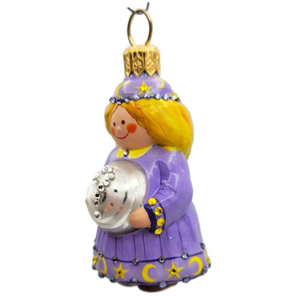 Patricia Breen A Bright Future Violet Moon Stars Purple Halloween Ornament 29047