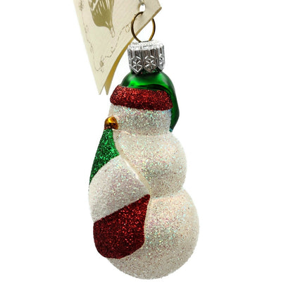 Patricia Breen Miniature Bunker Hill Snowman Green Flag Patriotic Ornament 23294