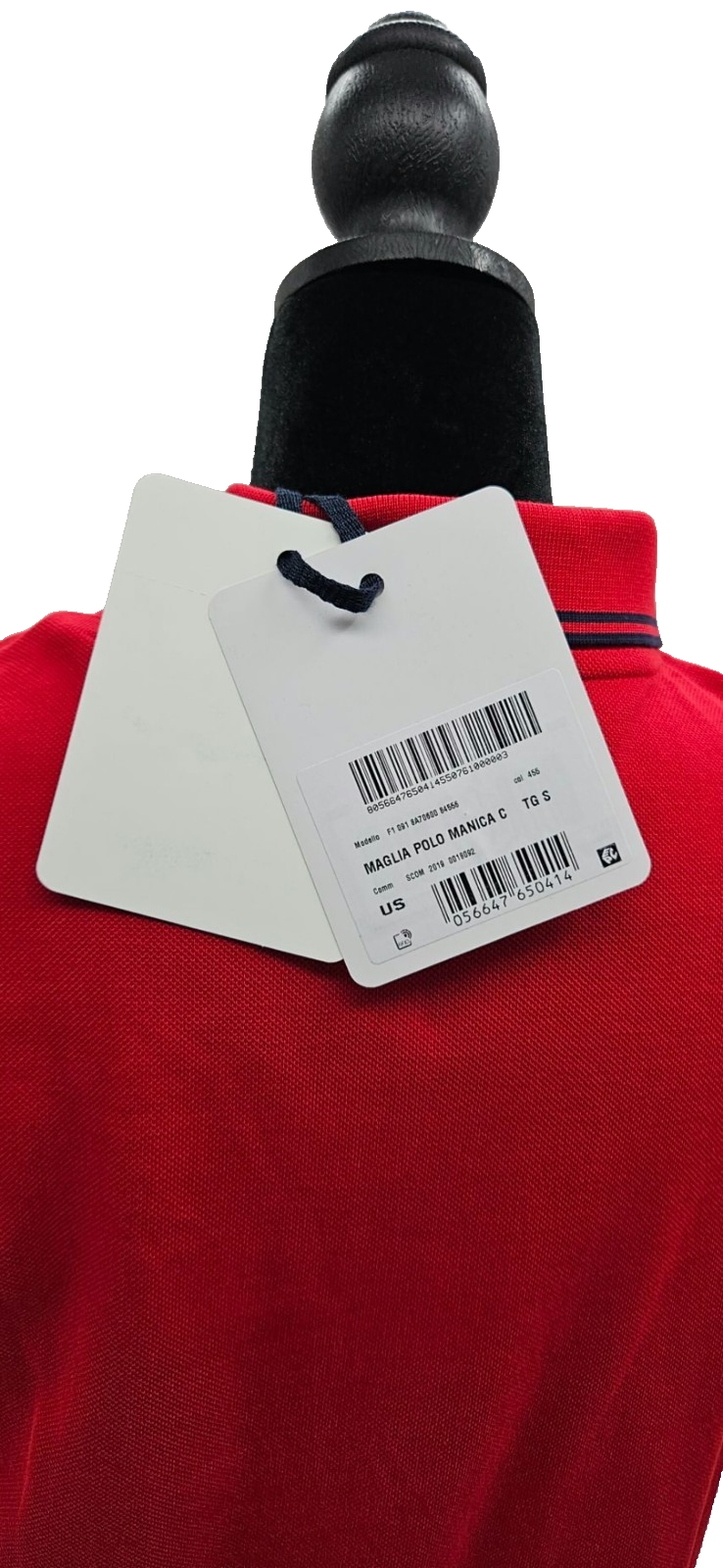 Moncler Maglia Polo Manica Corta Red Men's Size S NWT F10918A70600 845568