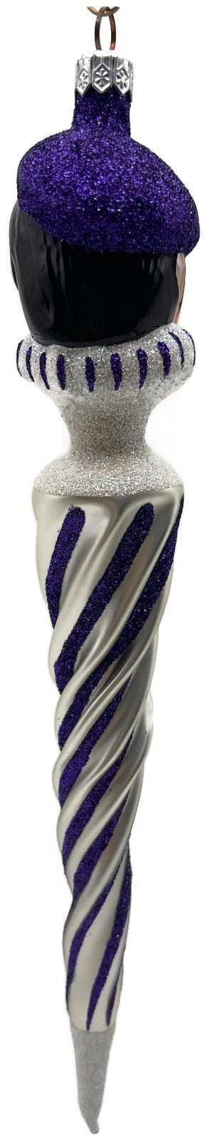 Patricia Breen 1997 French Twist Pearl Purple Glittered Stripes Pearl Tip 95524