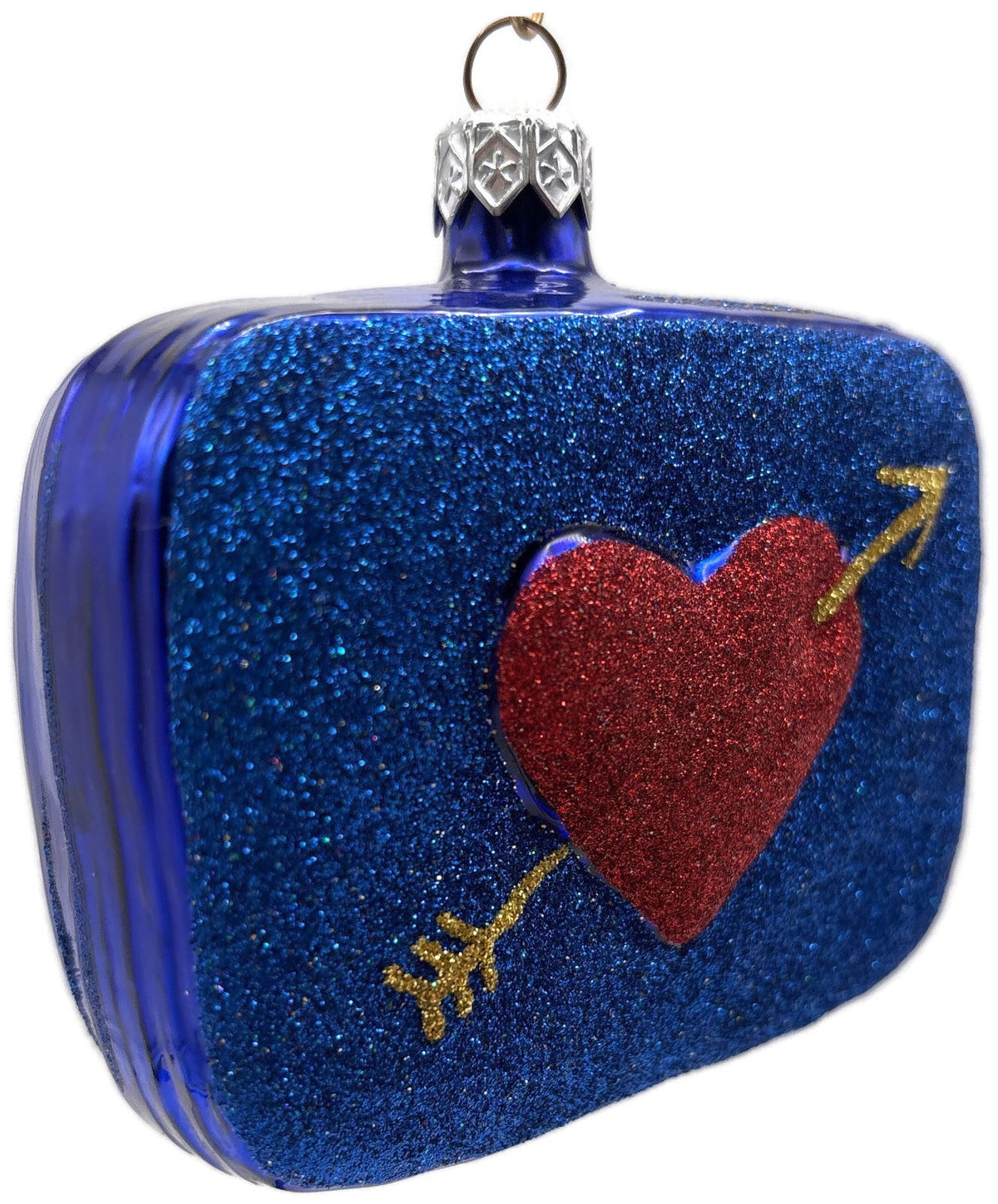 Patricia Breen To My Sweet Blue Shiny Back Valentines Christmas Ornament 97481