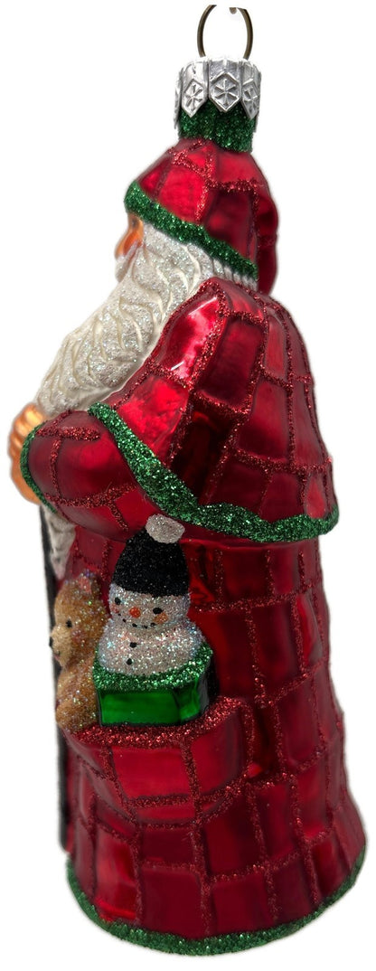 Patricia Breen Patchwork Santa Bear Snowman Candy Canes Christmas Ornament6