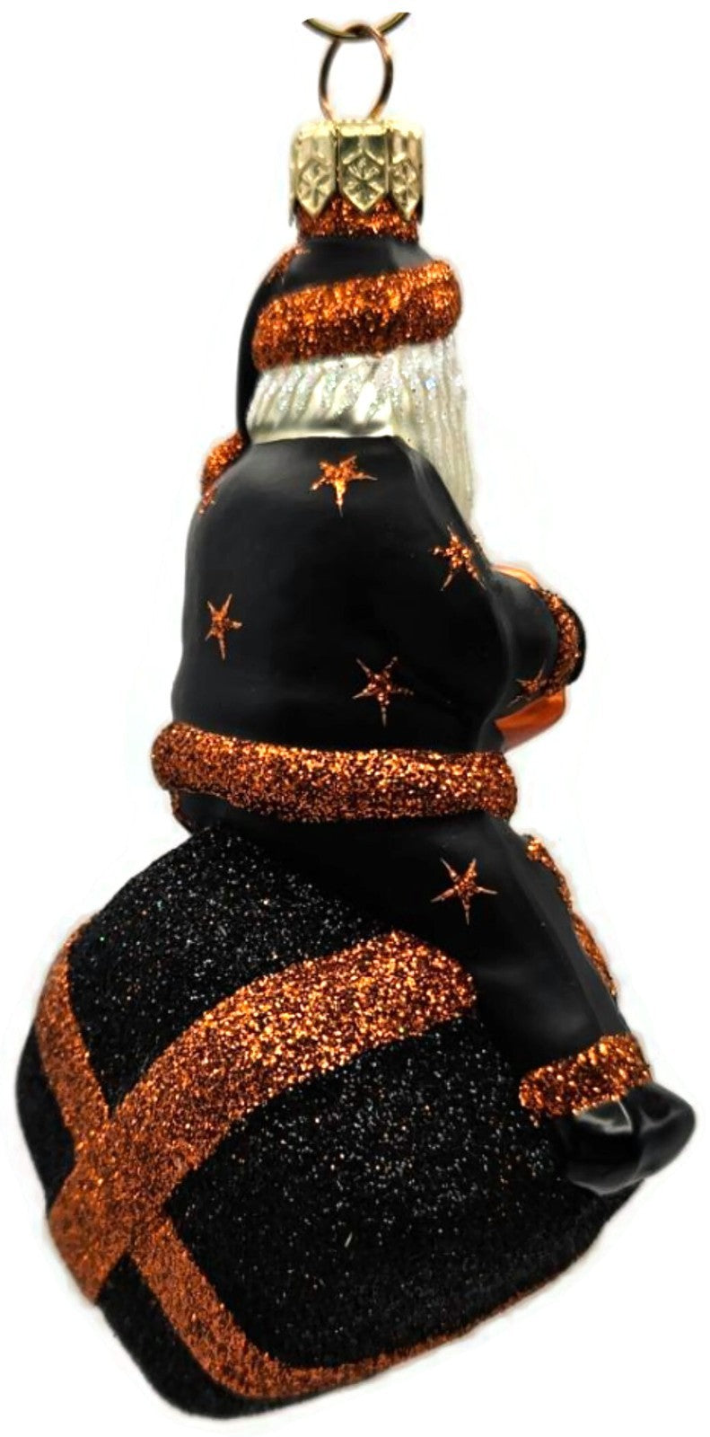 Patricia Breen For You Henry Black Orange BOO Santa Halloween Ornament Item 20135