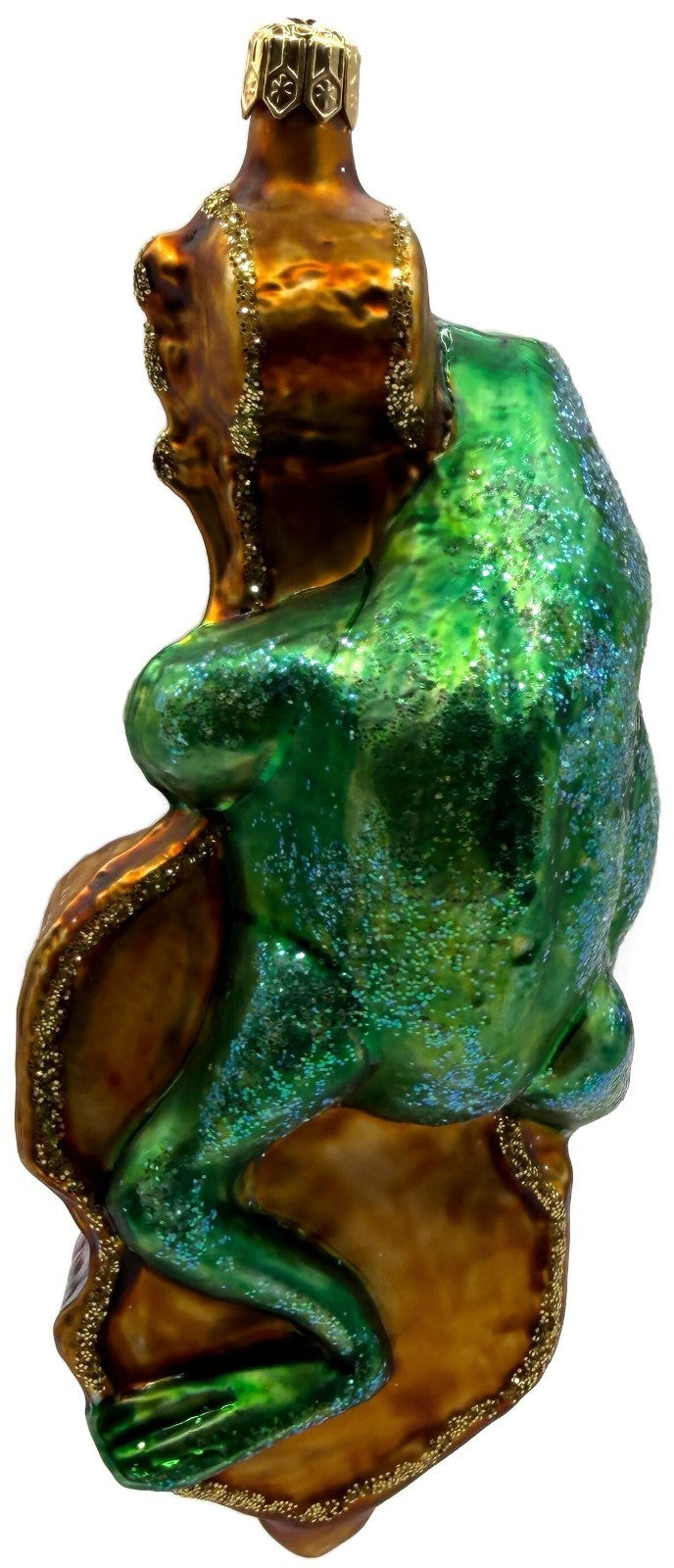 Christopher Radko 1996 Jeremiah Bullfrog Bass Cello Glass Ornament 96 201 03
