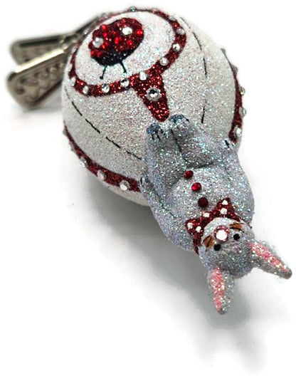 Patricia Breen Sitting Pretty Ladybugs White Red Clip On Easter Ornament 28994