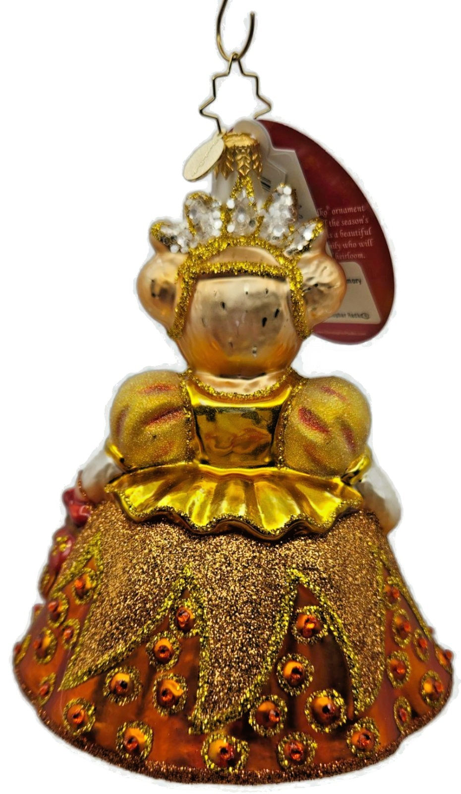 Christopher Radko Muffy Millennium Memory Bear Glass Christmas Ornament 10225449
