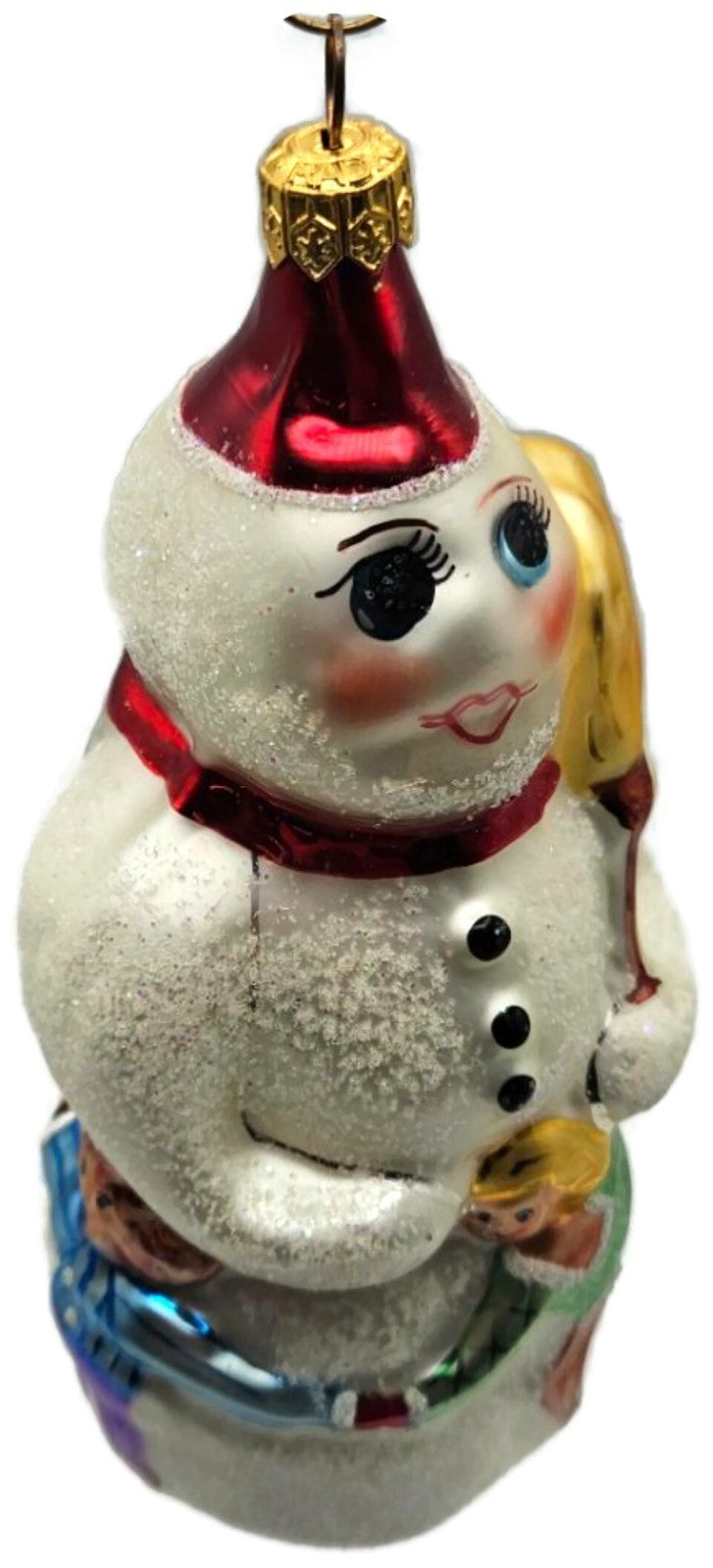 Christopher Radko Snow Dancing Snowman Children Christmas Ornament 94-091-01
