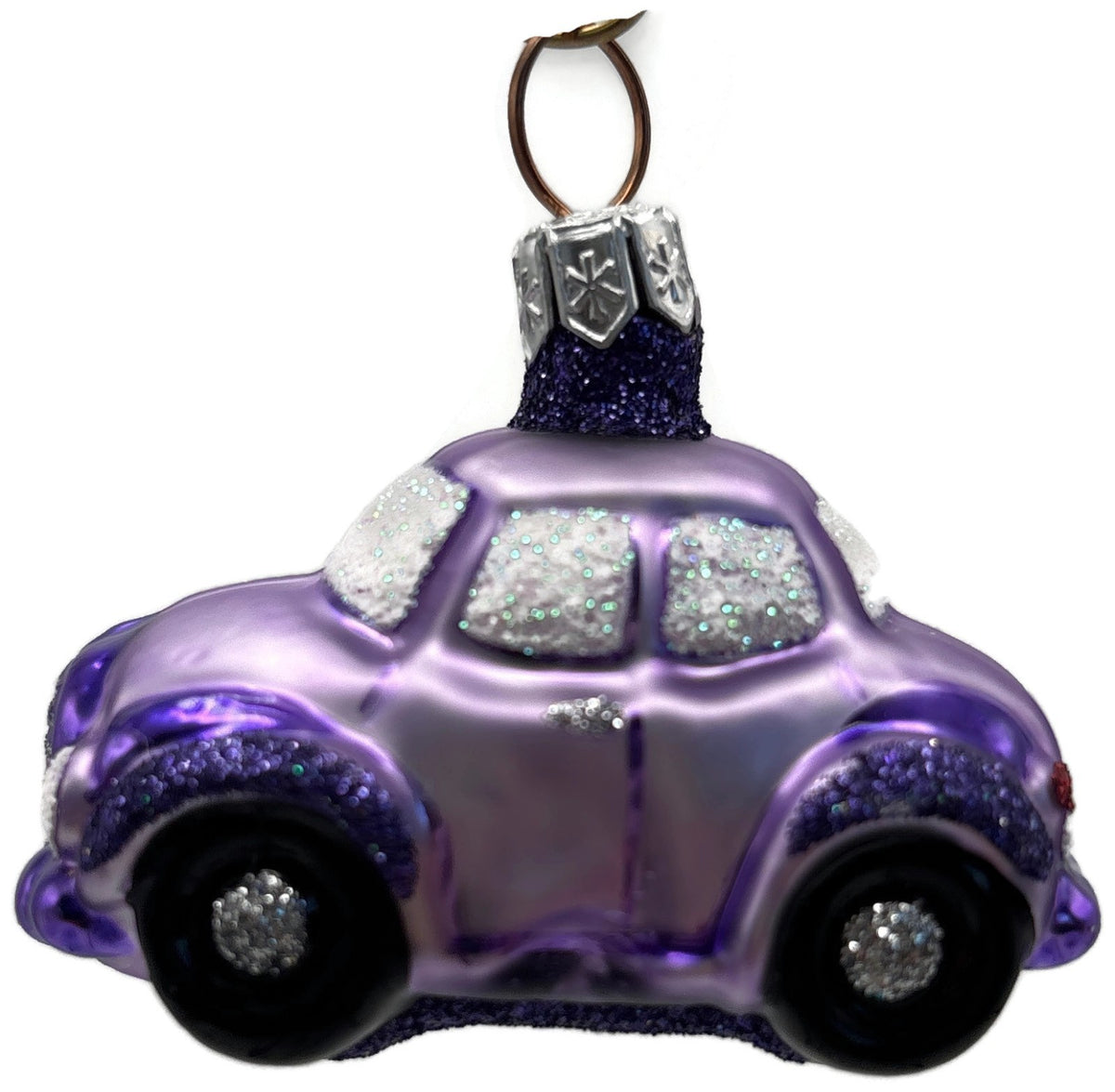 Patricia Breen Car Purple Glass OOAK Christmas Tree Decor Ornament CATZ 9900CO3