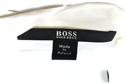BOSS Hugo Boss Ivory Ruffle Button Front Sleeveless Blouse Women's US 6 Poland9