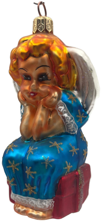 Christopher Radko Li'l Miss Angel 1997 Starlight Christmas Ornament 97 SP 216
